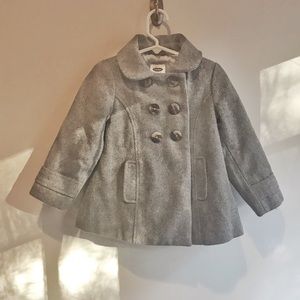 Toddler Gray Pea Coat